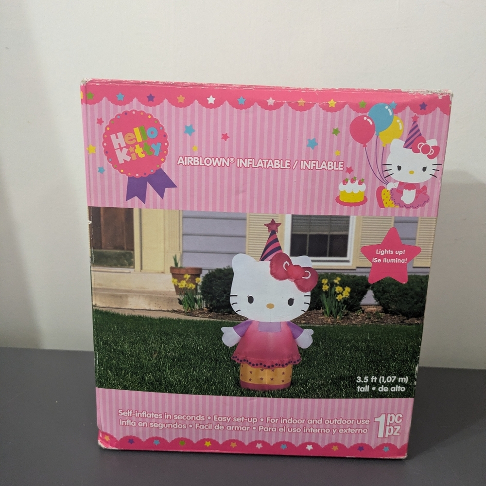 Hello Kitty Kids Birthday Celebration Decor Air Blow Airblown Inflatable 3.5